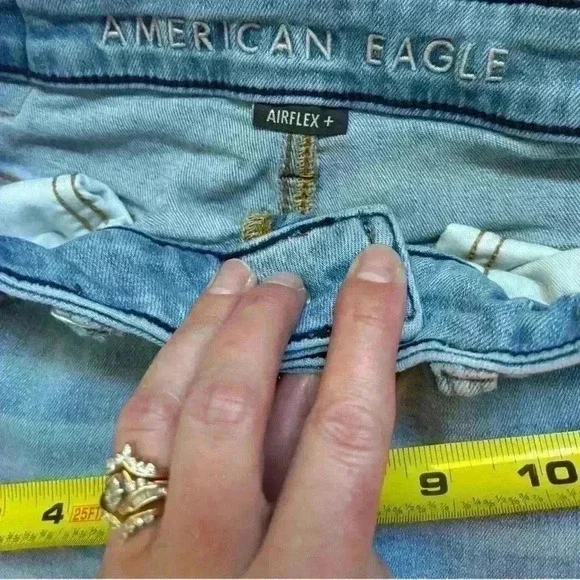American Eagle Airflex+ Men’s Light Wash Straight Leg Jeans size 28x30. - Picture 7 of 10